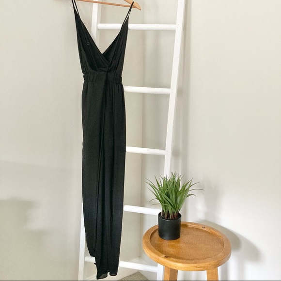 SOLD Low Back Full Length Wide Leg Jumpsuit - Picture 6 of 6
